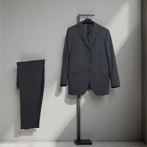 Raffaele Caruso Sartoria‎ Parma Suit 36R Charcoal Loro Piana Super 120s Wool NWT